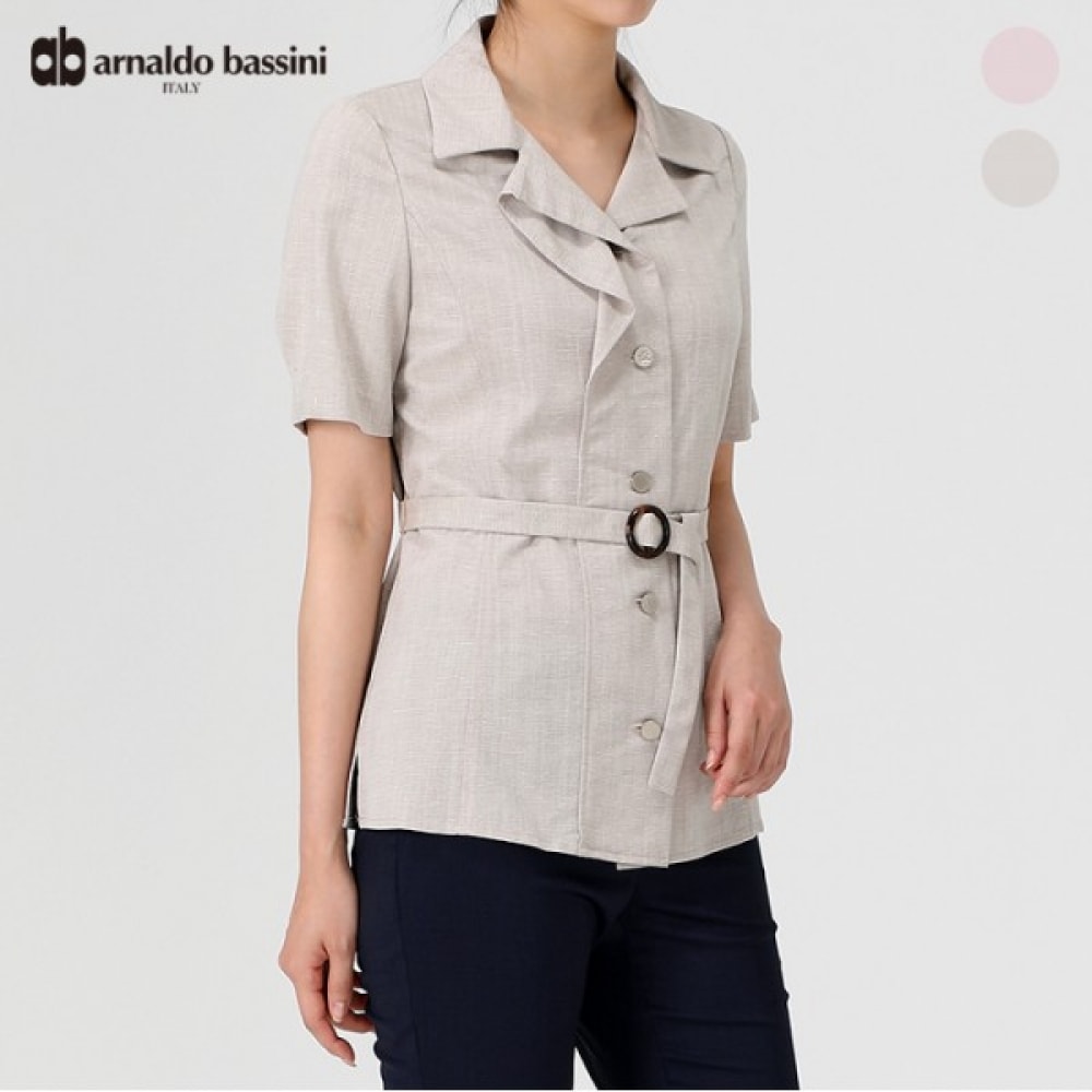 (アナルドバシーニ) (アナルドバシーニ) ベルト付き半袖ブラウス (AV05BL08M)