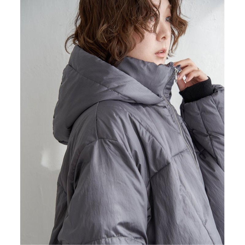 シャイニータフタフードジャケット