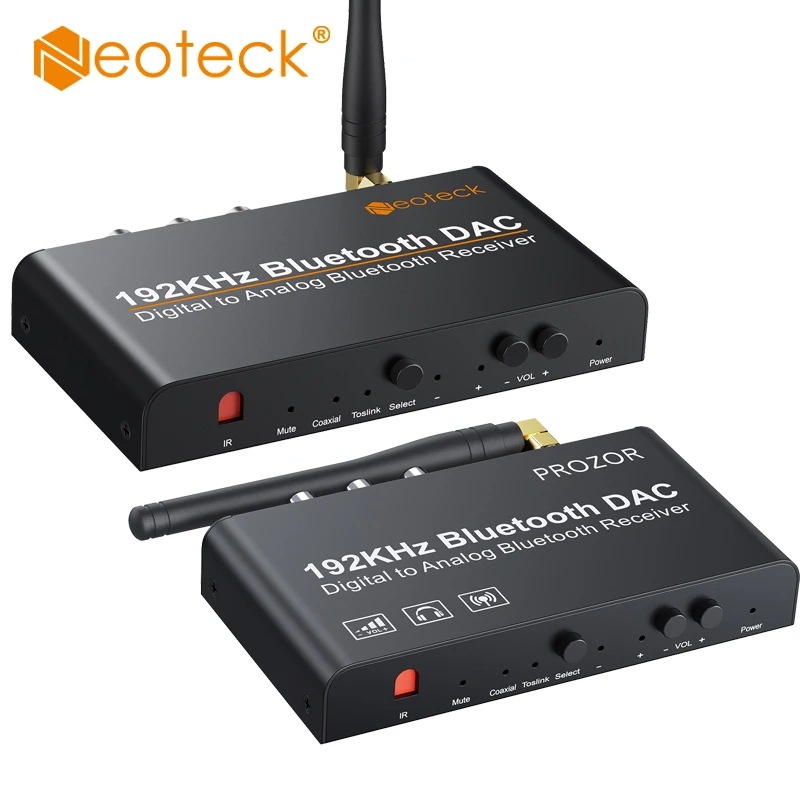 Neoteck-Bluetooth 192Khz互換のコンバーター,ボリュームコントロール,ミュート,電源,リモート制御,オーディオアダプター