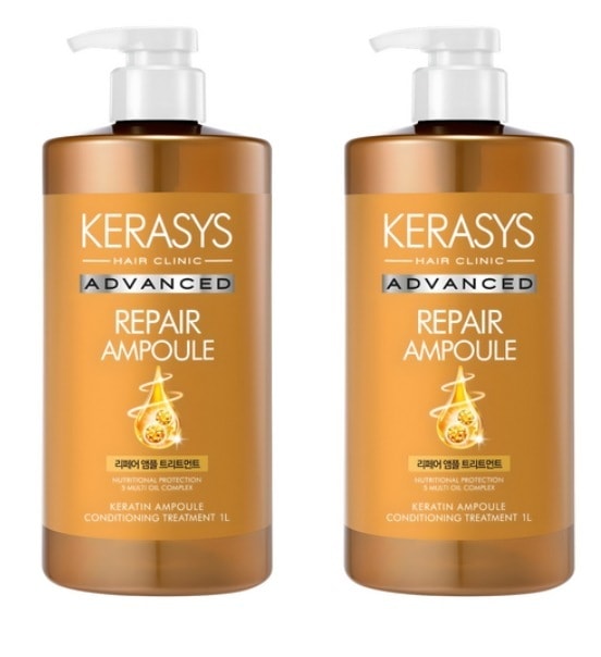 アドバンスドリペアアンプルトリートメント1L 2本高濃縮ケラチン高栄養ヘアケア5種オイルコンプレックスマイルドクレンジング傷んだ毛集中補修一般トリートメント用