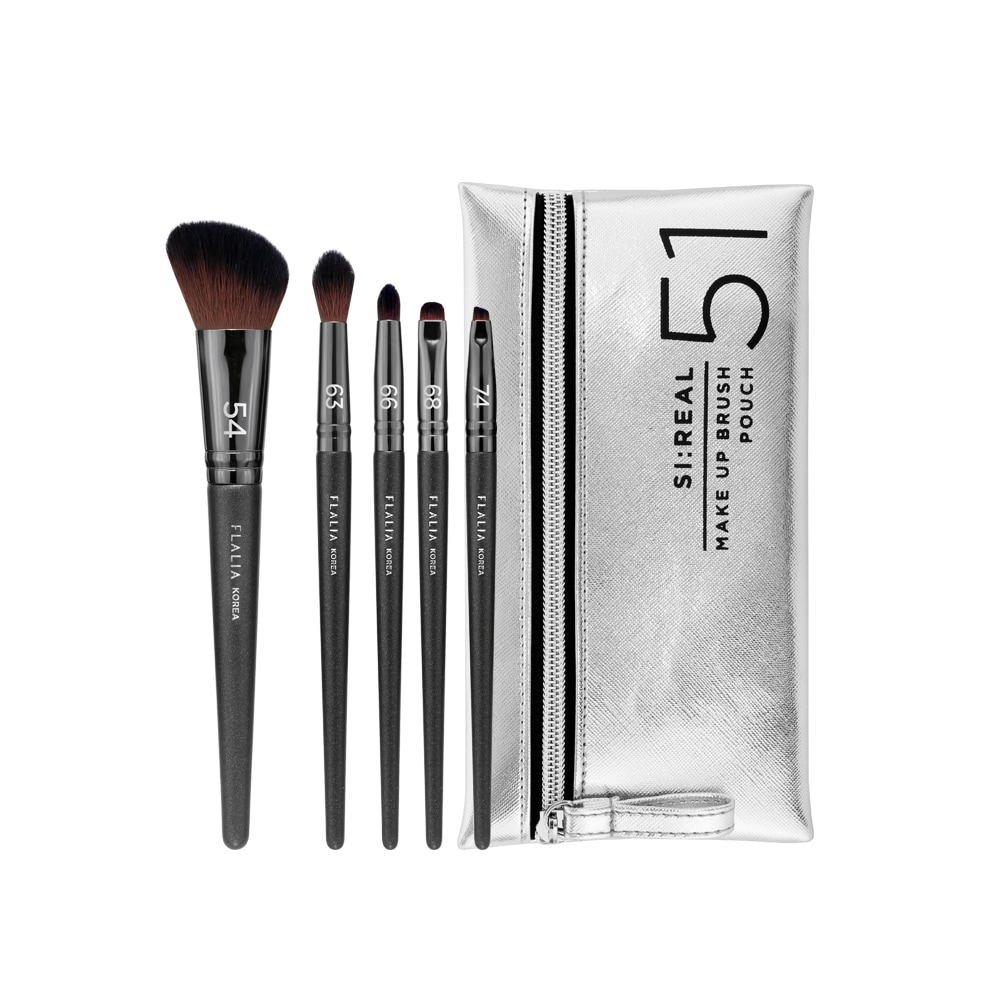 プラリア シリアル5種ベース アイシャドウ メイクブラシセット（B）