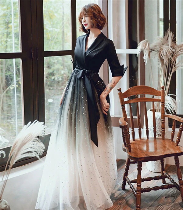 限定モデルロングドレス 演奏会 黒 演奏会 ドレス 大人 ピアノ 発表会 フォーマル ワンピース 結婚式 演奏会用ドレス 袖付き お呼ばれ 二次会 パーティー ドレス 二次会 大きいサイズ 大人 上品