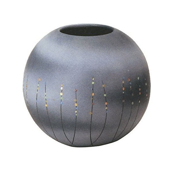 星の花丸花瓶 6.5号　（信楽焼陶器花瓶花入れ花器）