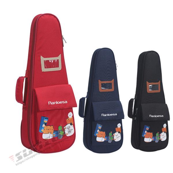 Ukulele Case ウクレレケース ウクレレ 楽器 ケース バッグ ソフトケース リュック ソプラノ コンサート クッション付き 軽量