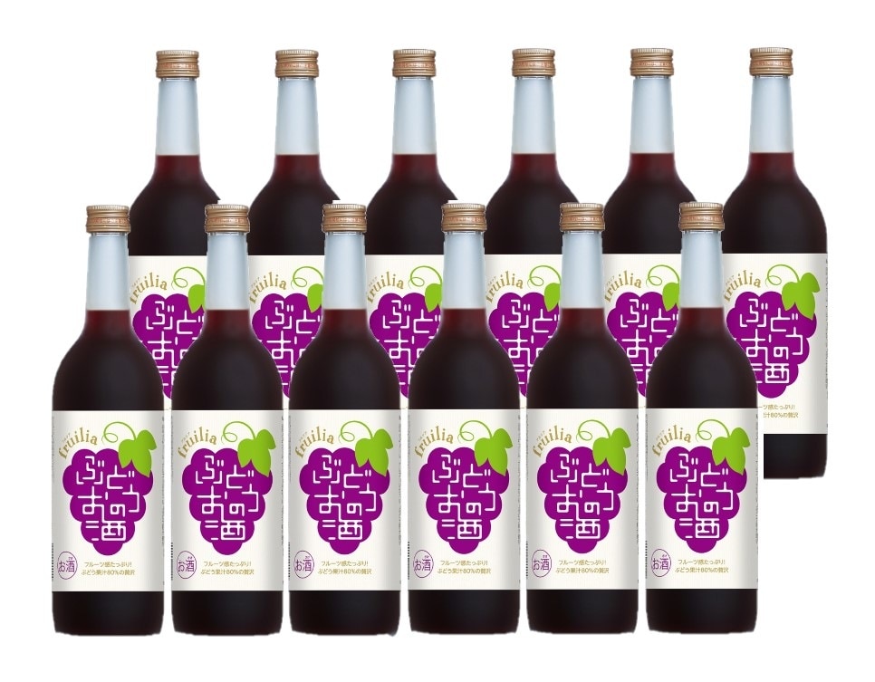 國盛 果実のお酒 フルリア ぶどうのお酒 720ml　2ケース/12本