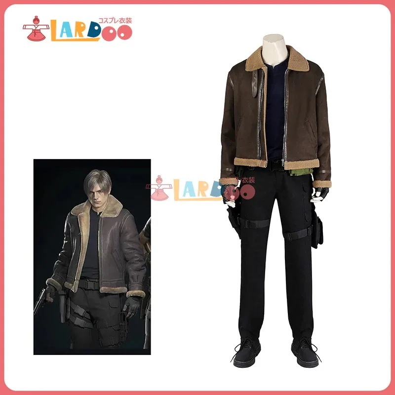 バイオハザード RE:4 レオン・スコット・ケネディ-Leon S Kennedy コスチューム コスプレ衣装靴537
