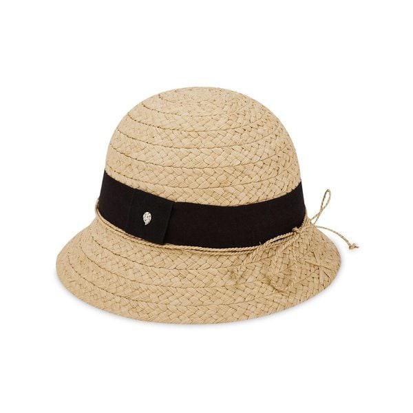 女性レベッカナチュラル/ブラックバケットハット HAT51359 NATURAL/BLACK