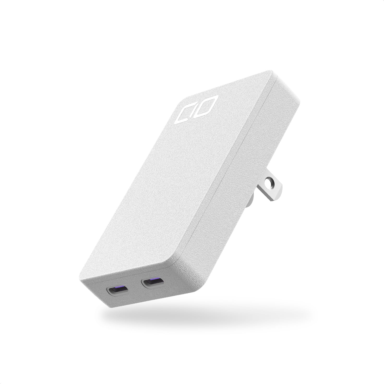 CIO NovaPort SLIM 45W 充電器 USB-C PD 薄型 2ポート 13mm GaN 高出力 小型 急速充電器 タイプc Type-C 同時充電 iPhone 17 / Air /
