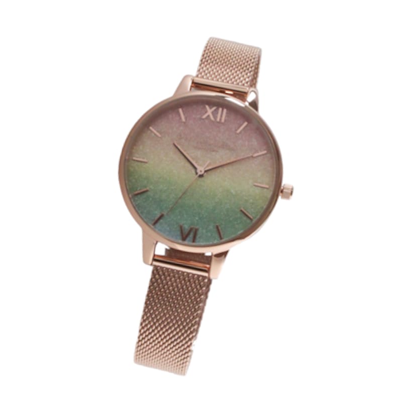 OB16RB18 腕時計 レインボーデミ グリッターダイヤル　レディース　並行輸入品　プレゼント　記念日　クォーツ