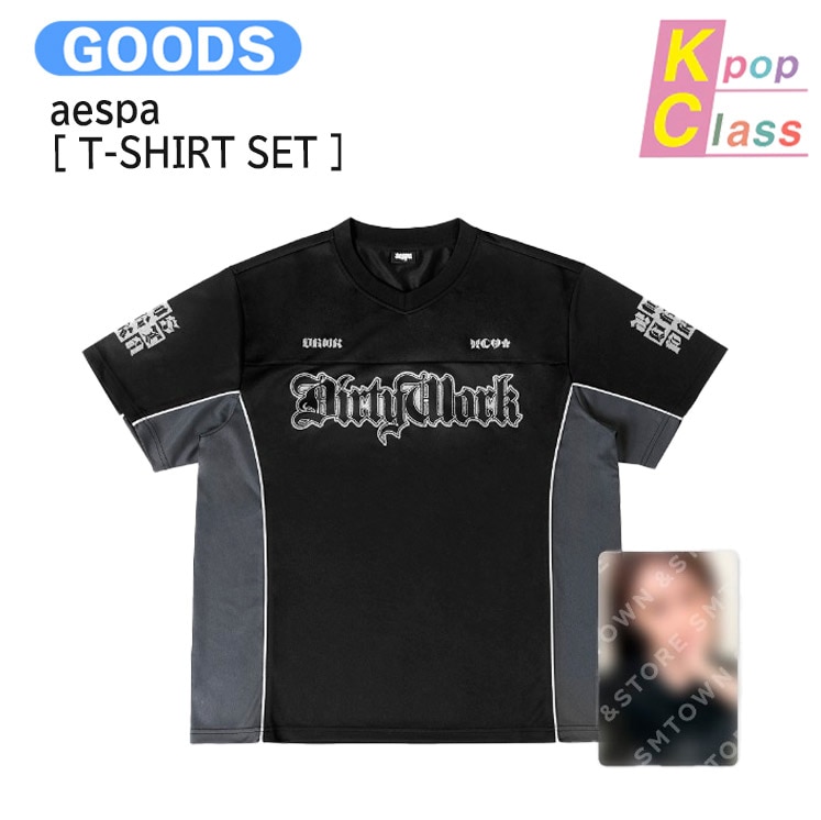 国内発送 aespa [ T-SHIRT SET ] Dirty Work ALBUM MD / 公式グッズ / 予約商品
