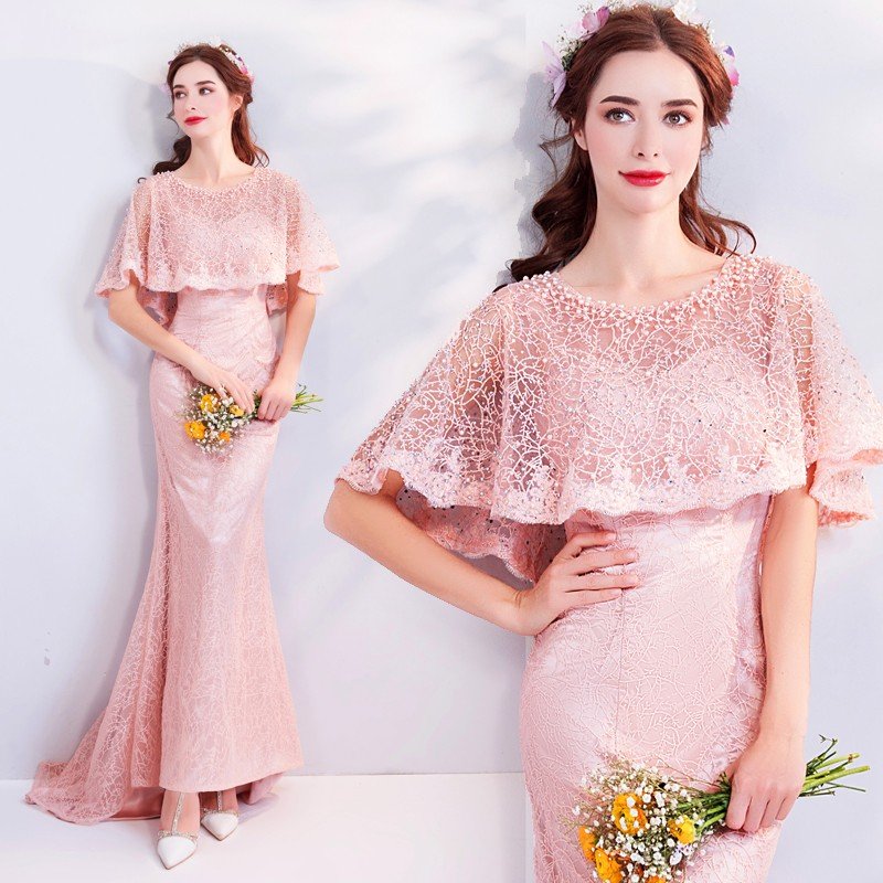 マーメイドドレス カラードレス ピンク ロングドレス 演奏会 安い イブニングドレス 花嫁 パーティー 結婚式 二次会 フォーマルドレス コンサート 大きいサイズ