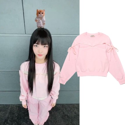 【JOLIE LAIDE】（ILLIT愛用）マリバレリーナスウェットシャツ（ベビーピンク） 11,607円