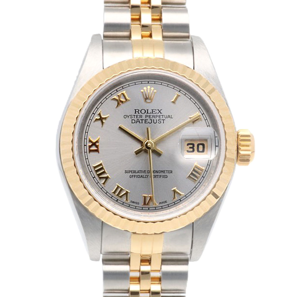 ロレックス デイトジャスト オイスターパーペチュアル 腕時計 ステンレススチール 79173 自動巻き 1年保証 ROLEX 中古 美品