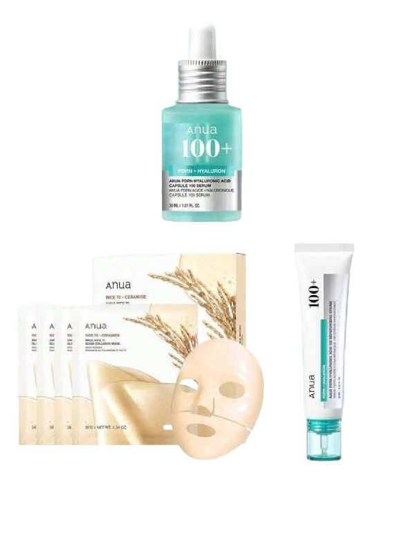 PDRN ヒアルロン酸カプセル 100セラム 30ml 保湿集中ケア3種セット＋保湿クリーム 60ml＋コラーゲンマスク 4枚