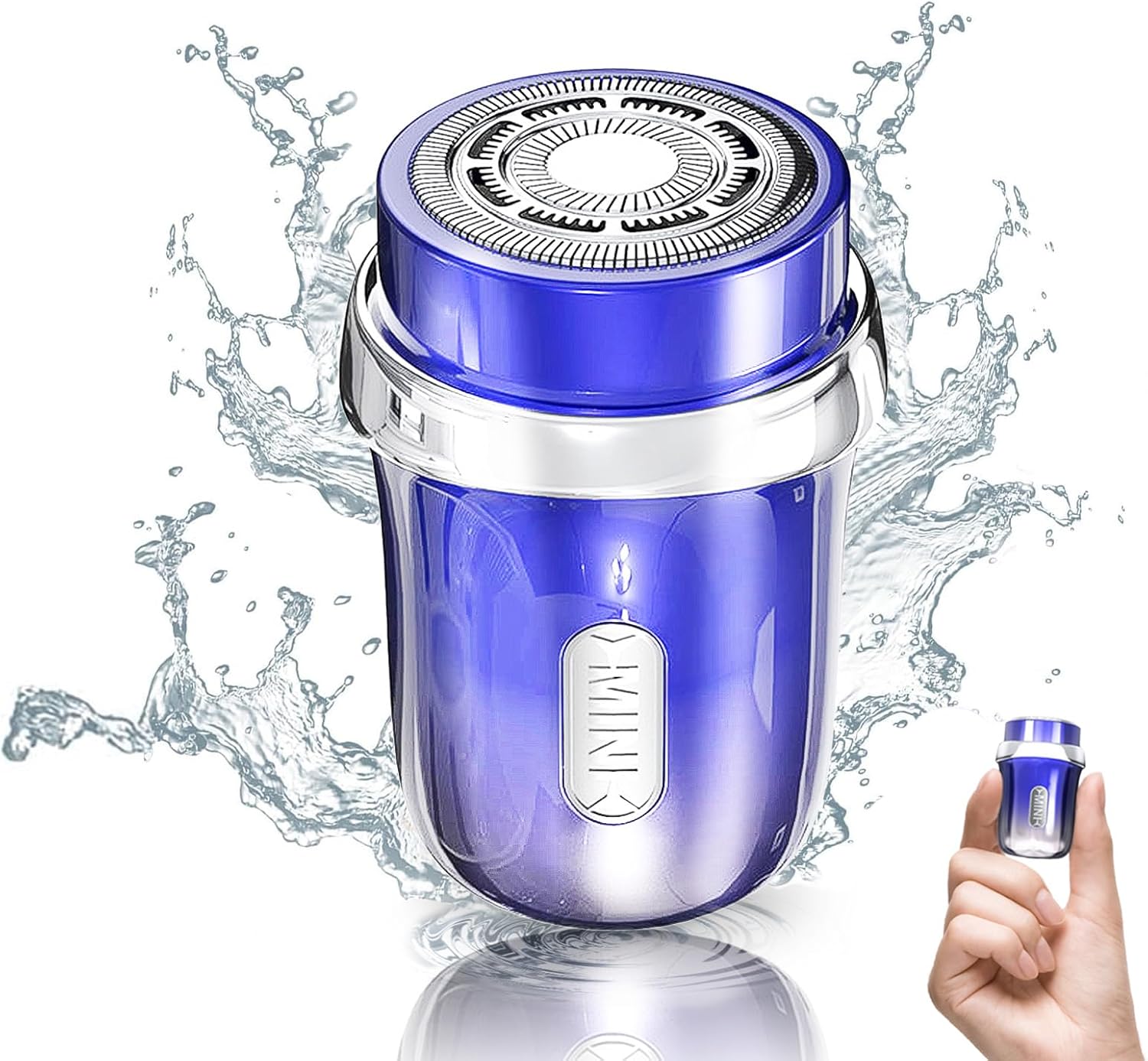 シェーバー【超小型 顔自動感応】電気シェーバー 電動髭剃り ひげそり シェーバー メンズ 高速回転式 Type-c充電式 小型 丸洗い可 防水 乾湿両用 自動研磨 軽量 持ち運び便利 出張/旅行