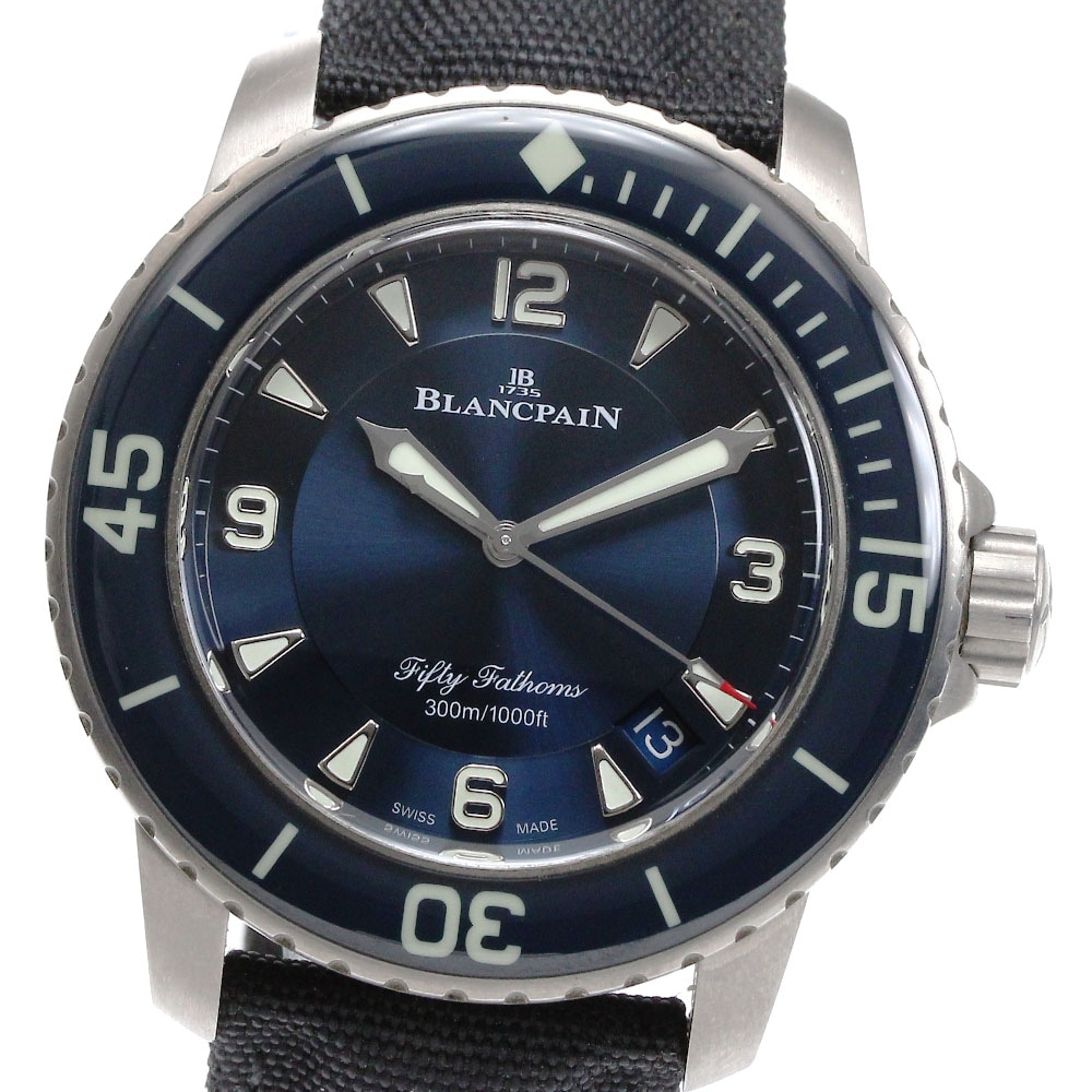 ブランパン Blancpain 5015-12B40-O52A フィフティファゾムス cal.1315 自動巻き メンズ 保証書付き_832162【中古】