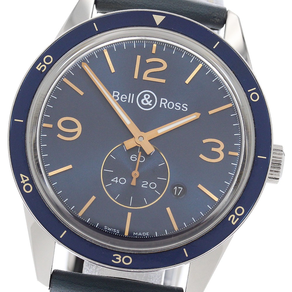 ベル＆ロス Bell＆Ross BR123-95-SP オフィサー スモールセコンド 自動巻き メンズ 保証書付き_963010【中古】