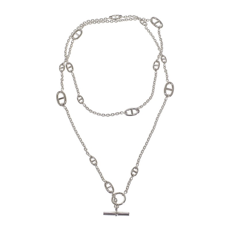 シェーヌダンクル ファランドール ロング ネックレス 120 H104568B00 シルバー925 レディース メンズ【中古】【Aランク】