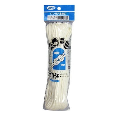 他サイト： ビニロン(クレモナ)ロープ 金剛打ち 3mm20mの商品画像