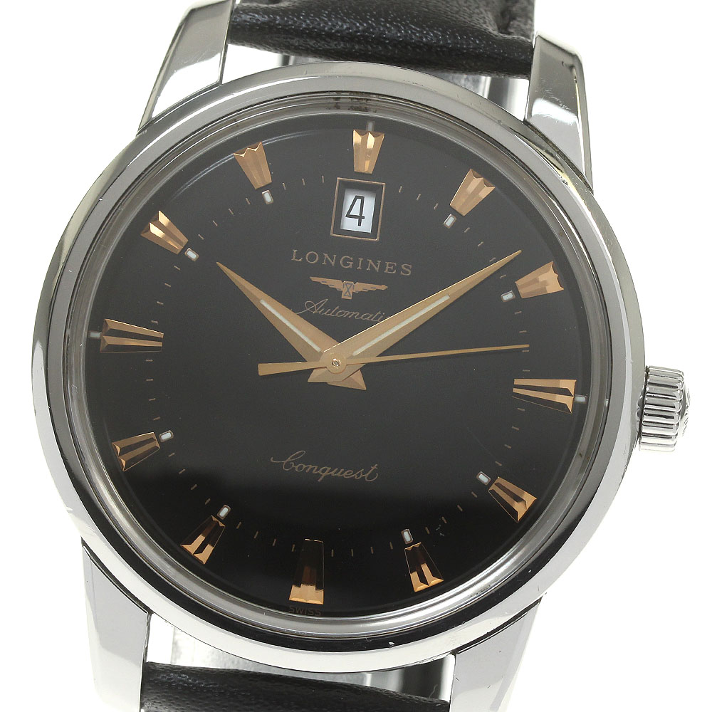 ロンジン LONGINES L1.645.4 コンクエスト ヘリテージ デイト 自動巻き メンズ 良品 _849779【中古】