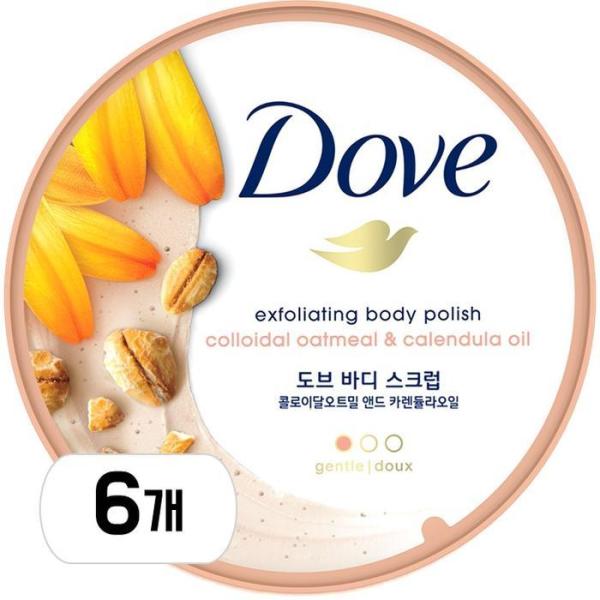 ドブ コロイダル オートミール&カレンデュラオイル スクラブ 6個