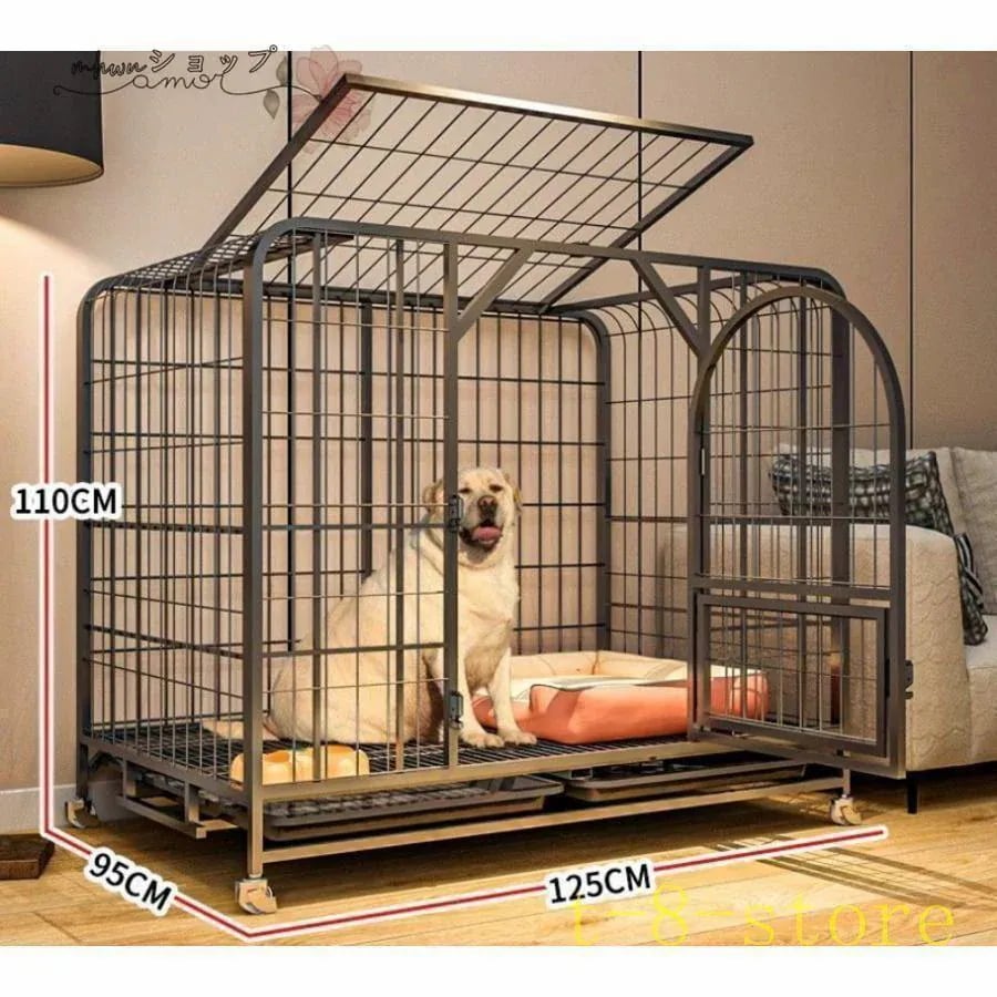 ペットサークル ドッグケージ キャスター付き ペットフェンス 小型 中型犬用 ペット用品 犬檻 大型 ペットケージ 犬小屋 ケージ
