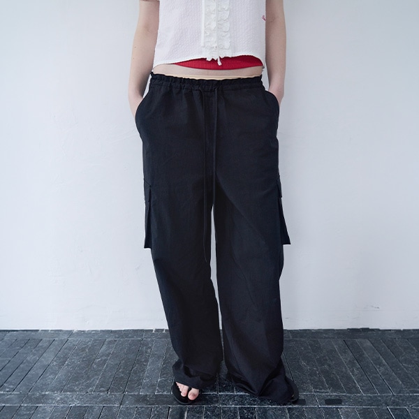 PARACHUTE CARGO PANTS BLACK