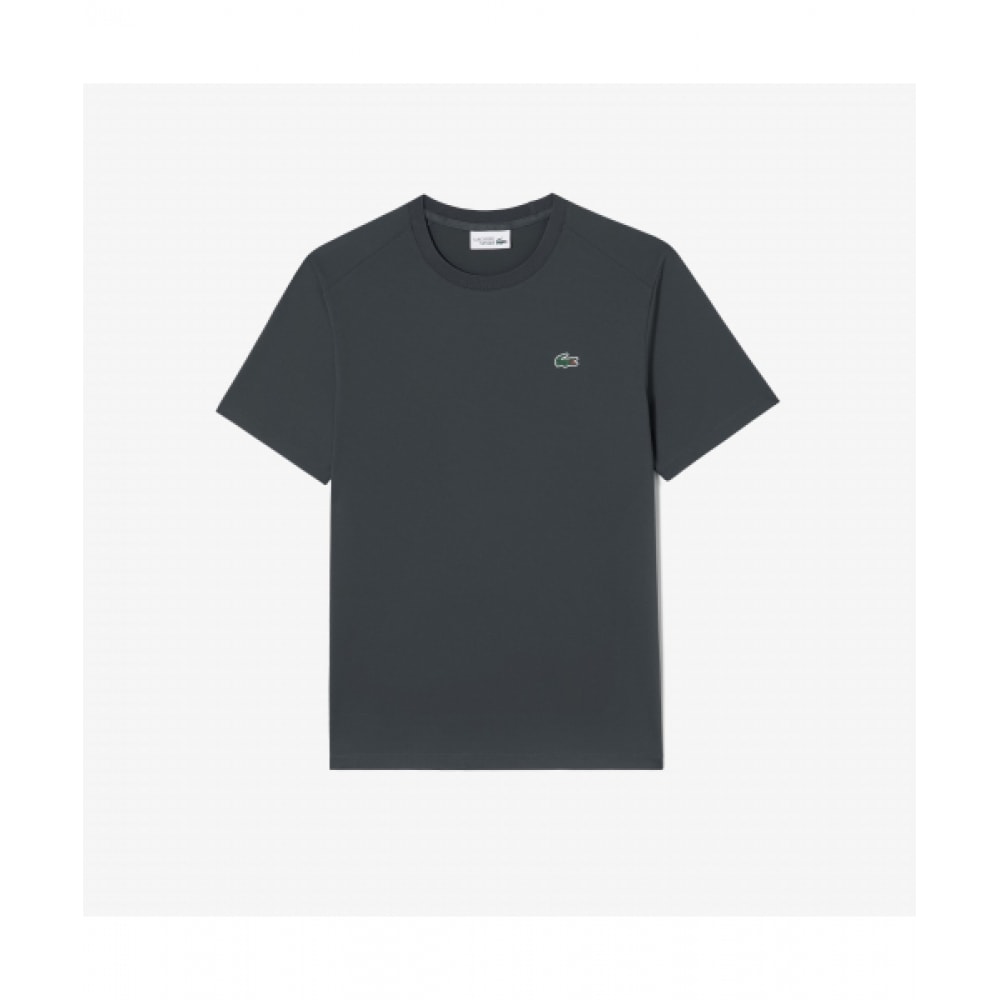 LACOSTE メンズインポートクールTシャツ [チャコールグレー]