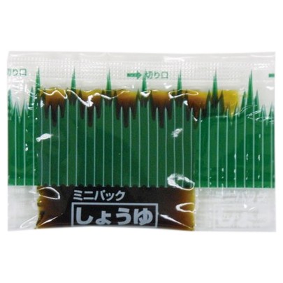 ミニパック醤油　バラン柄中　約5.0ml　500個×6箱【工場直送・代引き不可・時間指定不可・沖縄離島不可】