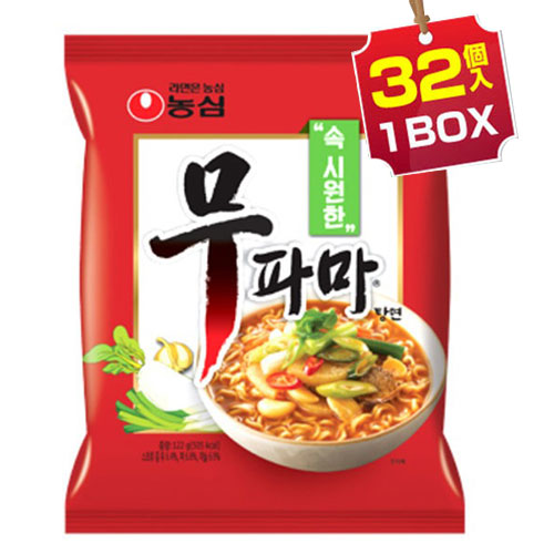 【まとめ買いがお得】 ムパマ湯麺 1BOX=122g×32個入り 韓国ラーメン インスタントラーメン 韓国食品