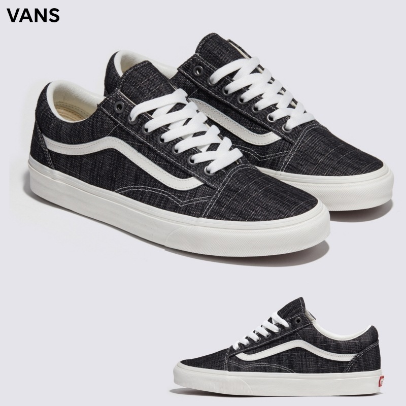 [VANS] オールドスクール スレデッド デニム / BLACK