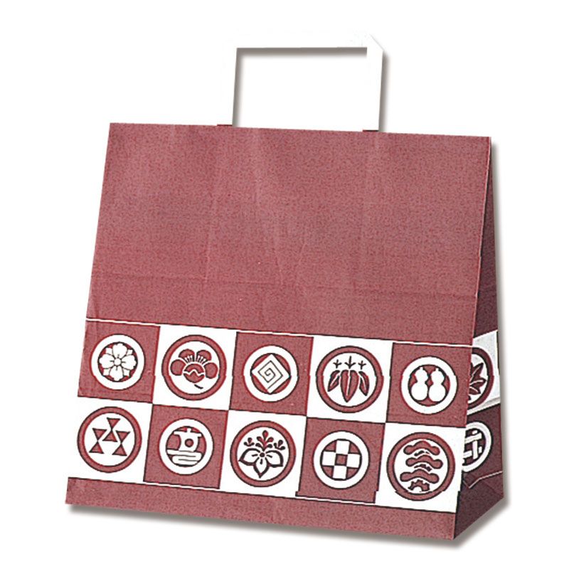 （まとめ買い）シモジマ HEIKO 手提げ紙袋 H25チャームバッグ E（平手） 御用達 50枚 幅260xマチ160x高260mm 003274003 [x3セット]