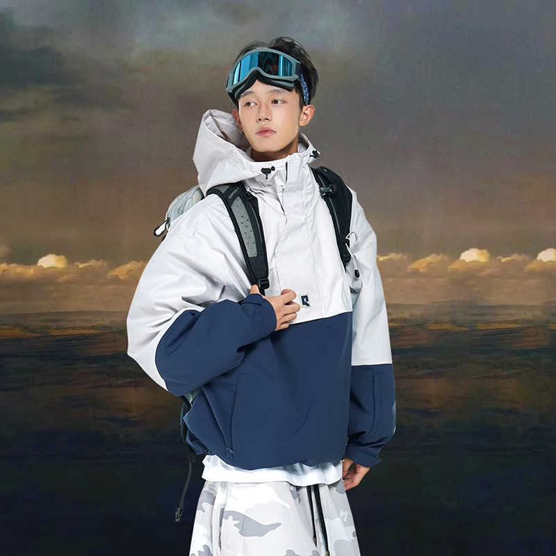 スノーボードウェア 2024 2025 単品 トップス レディース メンズ 防水20000 スウェット ネイビーパーカー パンツ 上下セット 3Lスノボー スキーウェア スノボウェア 韓国風