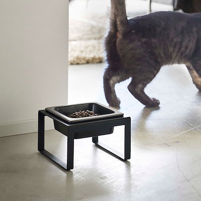 他サイト： フードボウル 山崎実業 TOWER タワー ペットフードボウルスタンド トール ブラックの商品画像