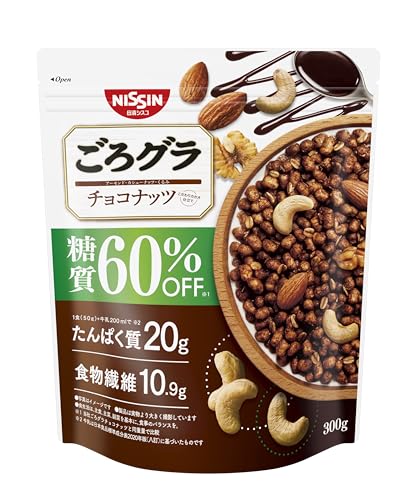 日清シスコ ごろグラ 糖質60%オフ チョコナッツ 300g×6袋