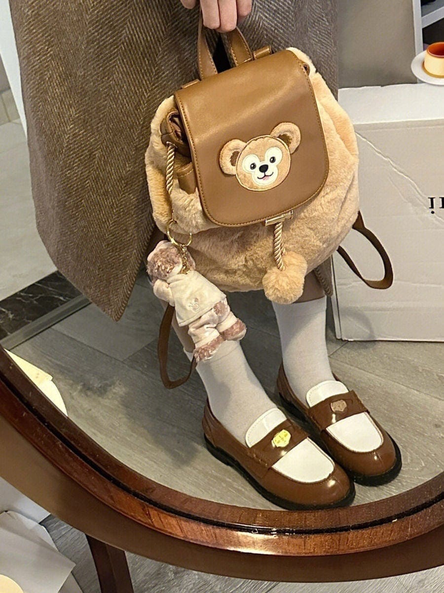 【急速発送】ランドセル 巾着 ハート 少女 漫画 少女 かわいい ぬいぐるみ オールマッチ ファッション レディース ショルダーバッグ 小さめ ぬいぐるみ くま ダッフィー