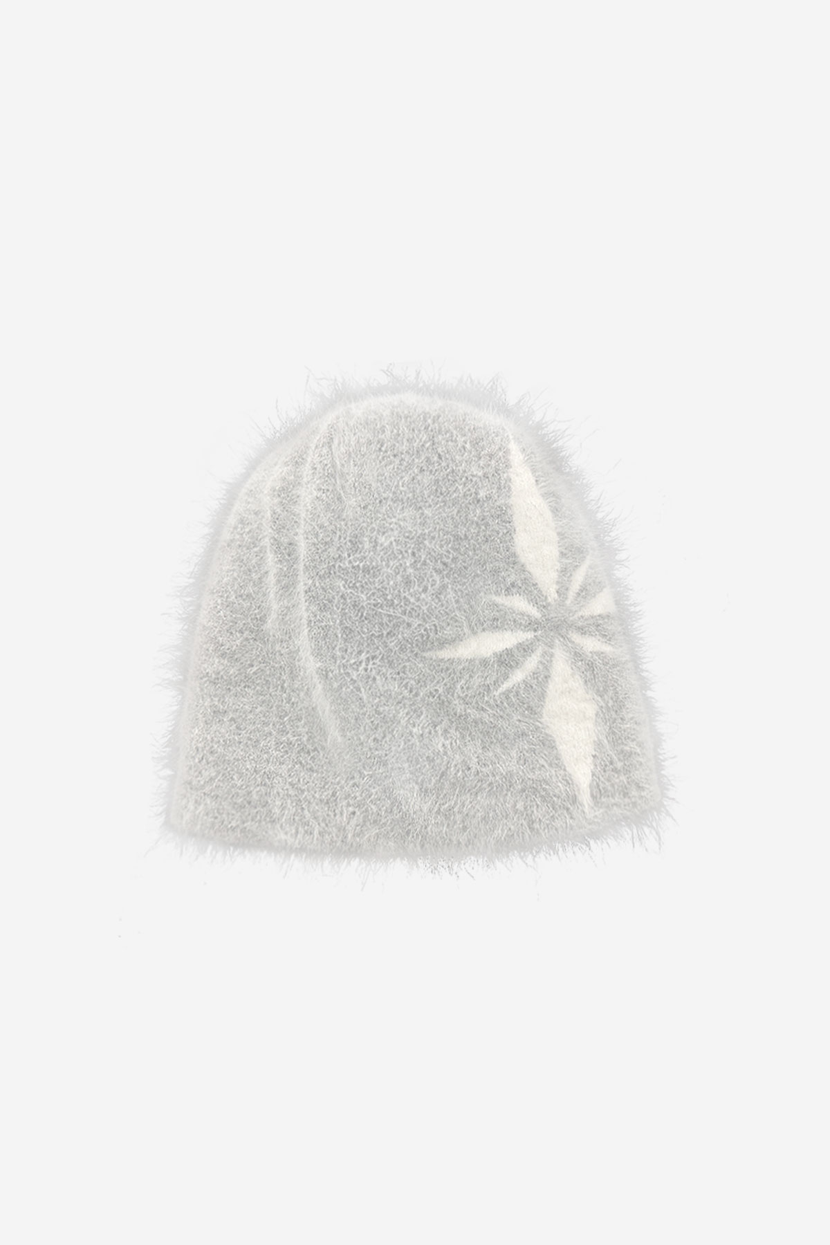 【BLR】 SNOWFLAKES LOGO ANGORA BEANIE : GREY