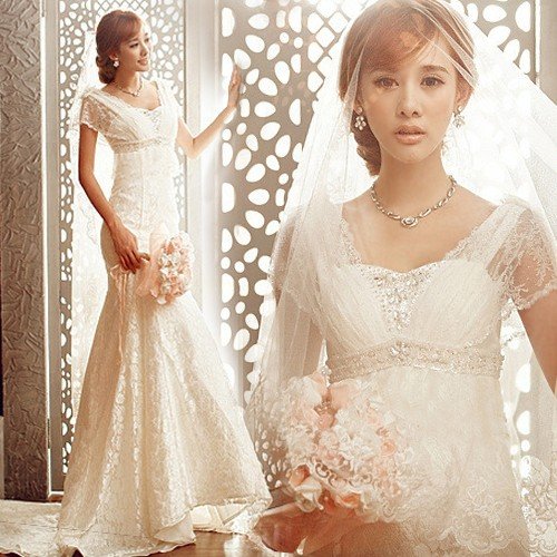 ウェディングドレス マーメイドライン ウエディングドレス 安い 花嫁 ロングドレス ブライダル エンパイア 二次会 結婚式 マーメイドドレス イブニングドレス 9,959円