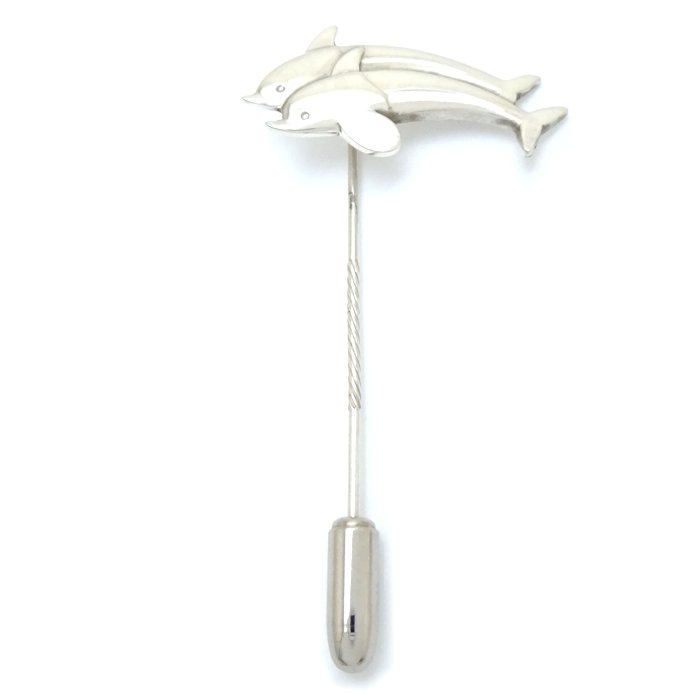 129 ドルフィン タイピン イルカモチーフ ネクタイピン シルバー925 / 290264【中古】