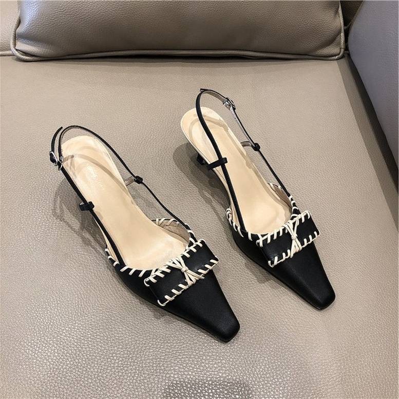 レディース バックストラップリボンパンプス シューズ 靴 くつ クツ パンプス レディースシューズ