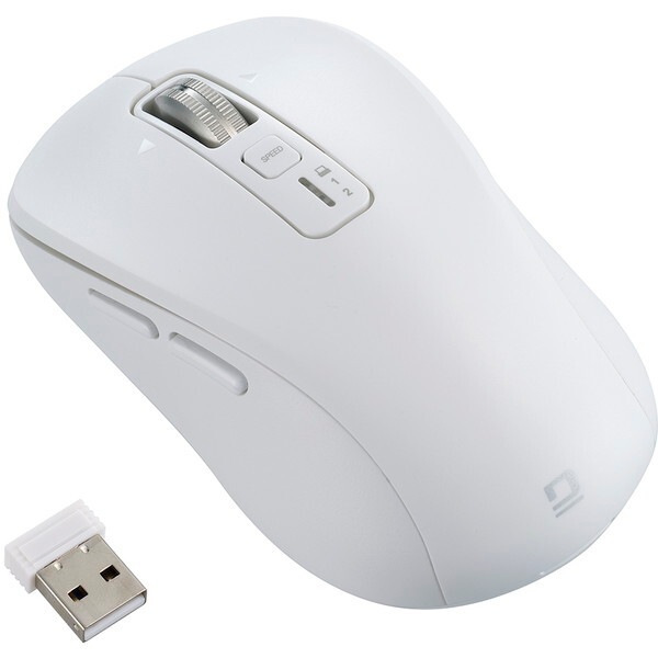 MUS-DKF242W ホワイト ワイヤレス マウス Dual 静音 5ボタン BlueLED M