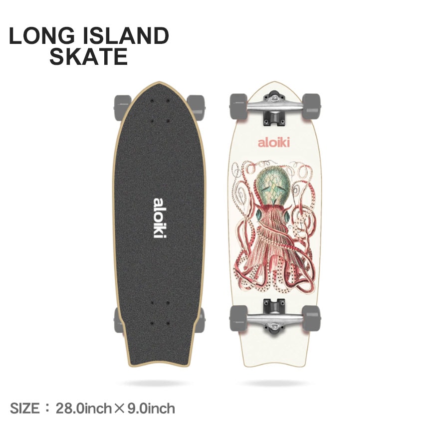 ロングアイランドスケート アロイキ 289.0 コンプリート クルーザー ALCO0022A004 メンズ レディース スケート スケートボード スケボー コンプリート デッキ ストリート ロゴ