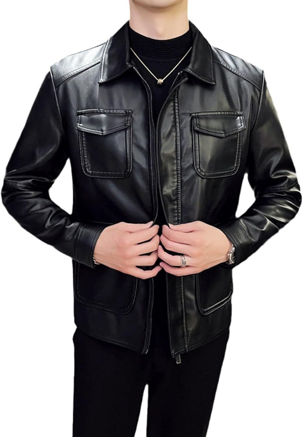 ライダースジャケット メンズ PUレザージャケット 革ジャン ショート丈 オシャレ アウター 男性用 カジュアル ウィンドブレーカー ジャケット 長袖 春秋 アウトドア 薄手 防風 防寒 大きいサイズ