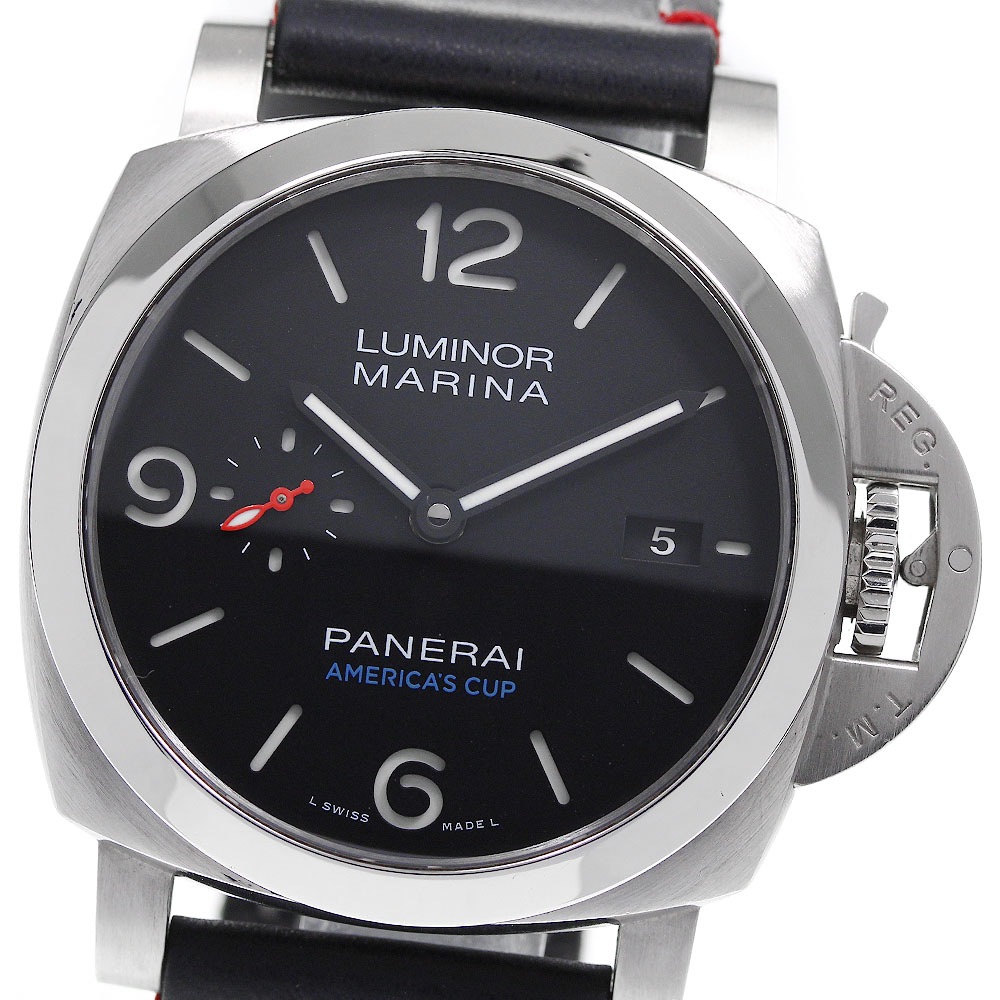 パネライ PANERAI PAM00732 ルミノールマリーナ 1950 ソフトバンクチームジャパン 自動巻き メンズ 良品 _811116【中古】