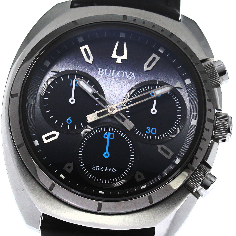 ブローバ BULOVA 98A155 クロノグラフ クォーツ メンズ 良品 箱保証書付き_798635【中古】