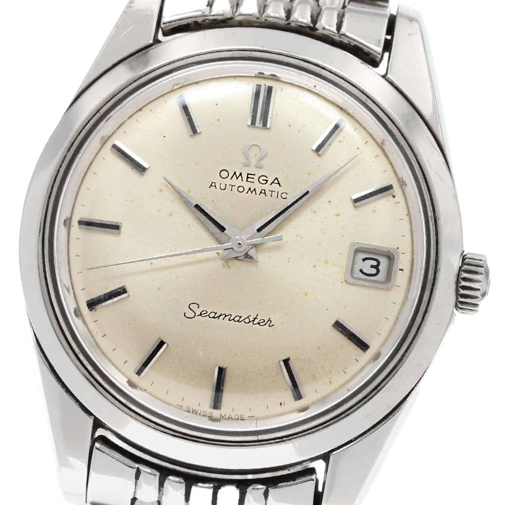 訳あり オメガ OMEGA 166.010/168.024 シーマスター cal.565 デイト ライスブレスレット 自動巻き メンズ _844328【中古】