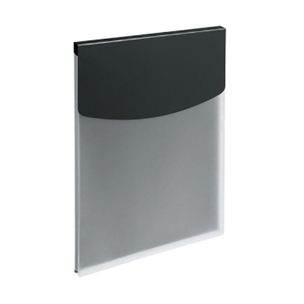 ライオン事務器 ホルダーファイル(ビジカル) フタ付 A4ヨコ 235×313mm 背幅16mm ブラック PH-12BF 1冊 〔×30セット〕