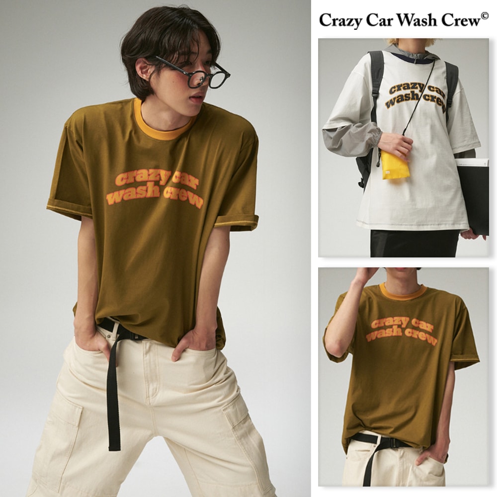 Crazy Car Wash Crew] CREW RINGER T-SHIRTS Tシャツ・カットソー