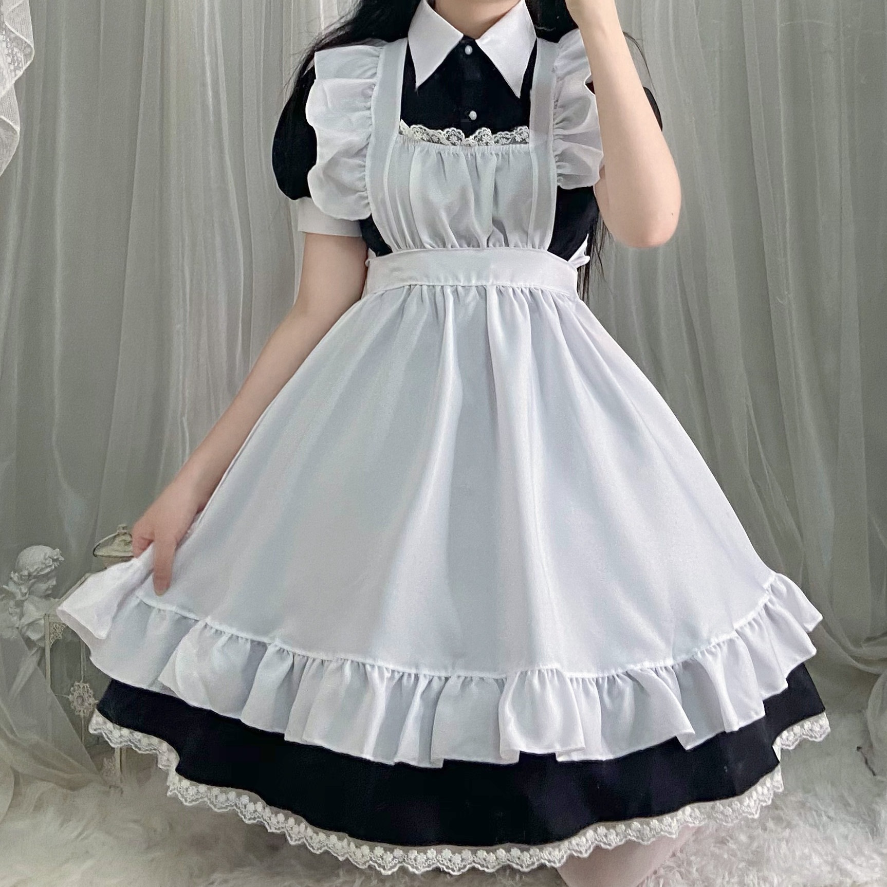 【1点ご購入 で10点プレゼントいたします】メイド服かわいい学生女装ワンピースロリータメイドスーツ二次元衣装