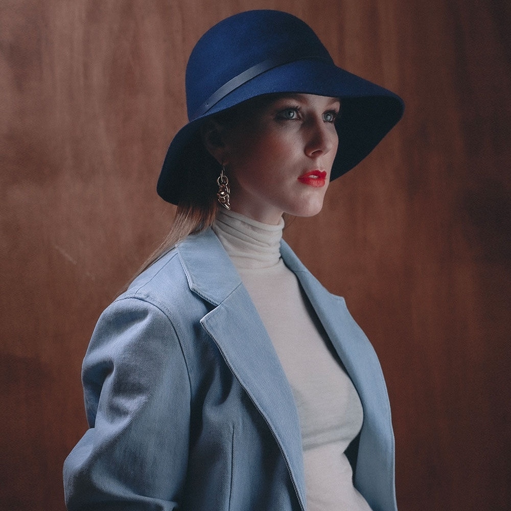 エバンスシズルフェルトハット_ネイビー 12,567円